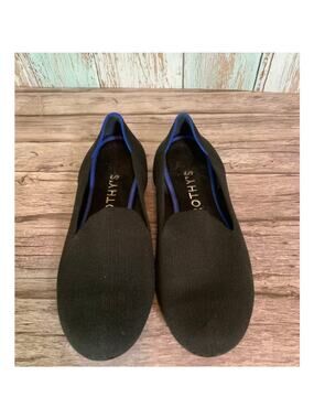 Rothys Black Washable Loafers Womens Size 8.5 Flats Slip On Shoes